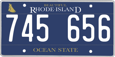 RI license plate 745656