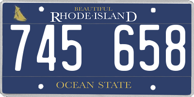 RI license plate 745658
