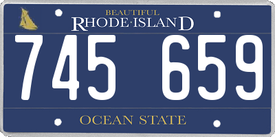 RI license plate 745659