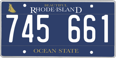 RI license plate 745661