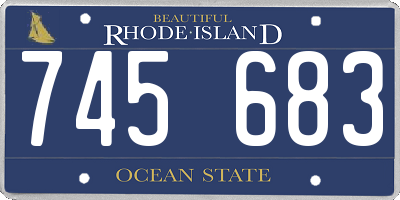 RI license plate 745683