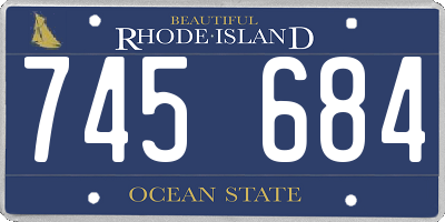 RI license plate 745684