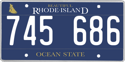 RI license plate 745686