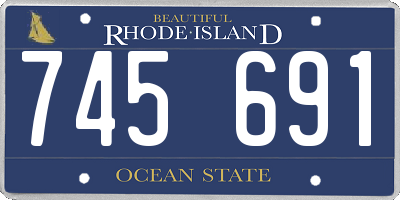 RI license plate 745691