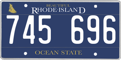 RI license plate 745696