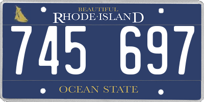 RI license plate 745697