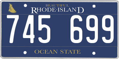 RI license plate 745699