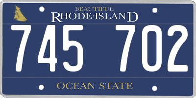 RI license plate 745702