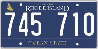 RI license plate 745710