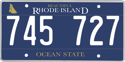 RI license plate 745727