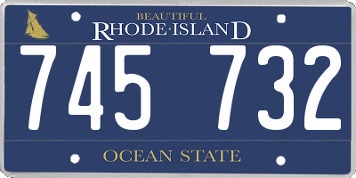 RI license plate 745732