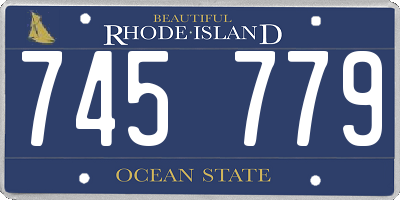 RI license plate 745779