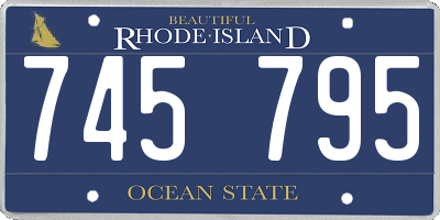 RI license plate 745795