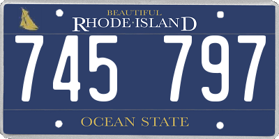 RI license plate 745797