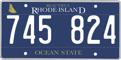 RI license plate 745824
