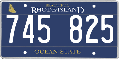 RI license plate 745825