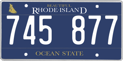 RI license plate 745877