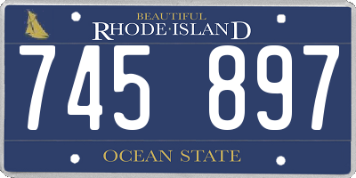 RI license plate 745897