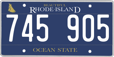 RI license plate 745905