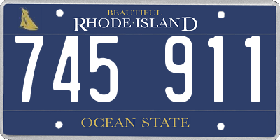 RI license plate 745911