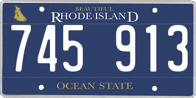 RI license plate 745913