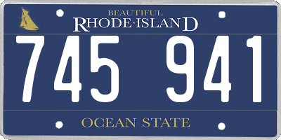 RI license plate 745941