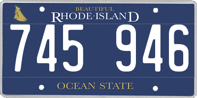 RI license plate 745946