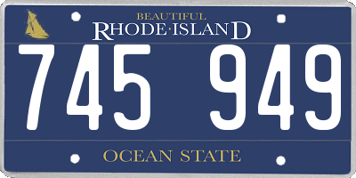 RI license plate 745949