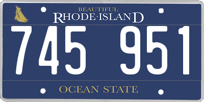 RI license plate 745951