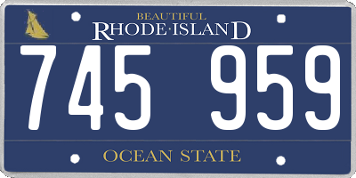 RI license plate 745959