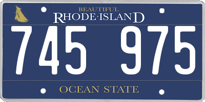 RI license plate 745975