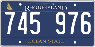 RI license plate 745976