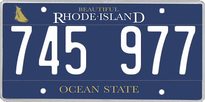 RI license plate 745977