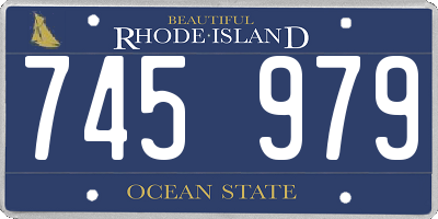 RI license plate 745979