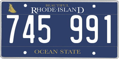 RI license plate 745991