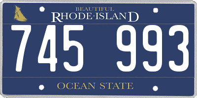 RI license plate 745993