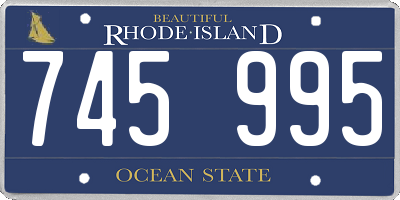 RI license plate 745995