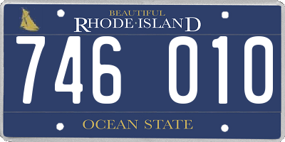 RI license plate 746010