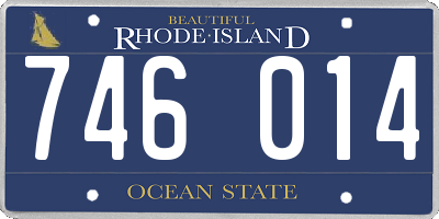 RI license plate 746014