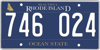RI license plate 746024