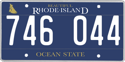 RI license plate 746044