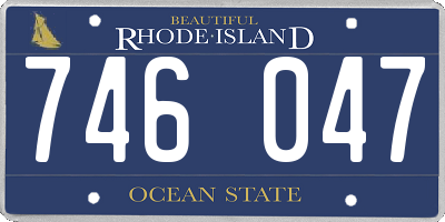 RI license plate 746047