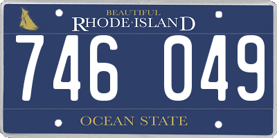 RI license plate 746049