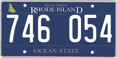 RI license plate 746054