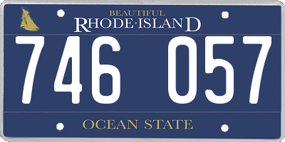 RI license plate 746057