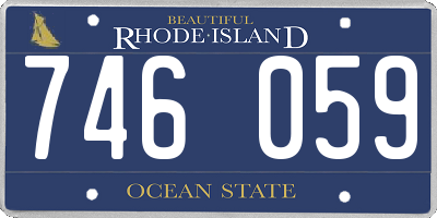 RI license plate 746059