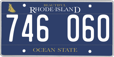 RI license plate 746060