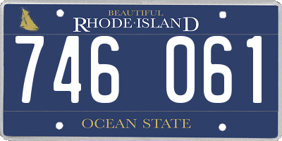 RI license plate 746061