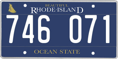 RI license plate 746071