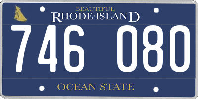 RI license plate 746080